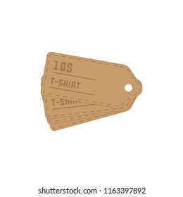 Tag prices. Shop labels. Simple vector.