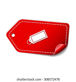 Tag Red Vector Icon Design