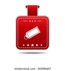 Tag Red Vector Icon Design