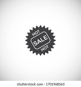 Tag related icon on background for graphic and web design. Creative illustration concept symbol for web or mobile app.