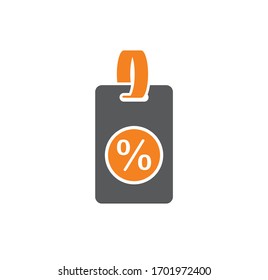 Tag related icon on background for graphic and web design. Creative illustration concept symbol for web or mobile app.