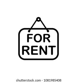 tag for rent icon vector