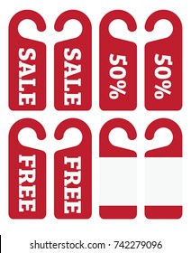 tag sale discounts j-hook style, set of 8