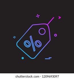 Tag sale icon design vector