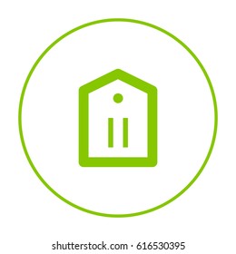 Tag sale line vector icon