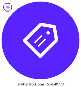 Tag sale line vector icon