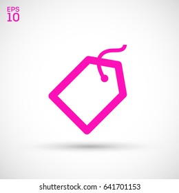 Tag sale line vector icon