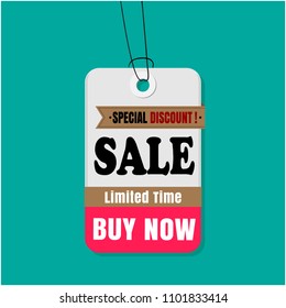 Tag Sale Special Discount Sale Limited Time Buy Now Vector Image
