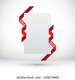Tag Sale. Special Offer. Vector Paper Frame