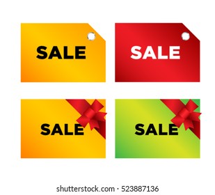 Tag sales. Label holiday sales