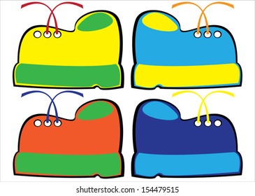 tag set on white background