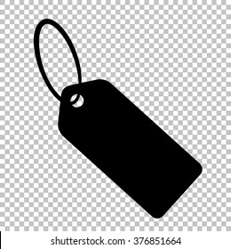 Tag sign. Flat style icon on transparent background