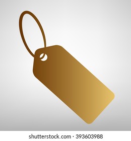Tag sign. Flat style icon