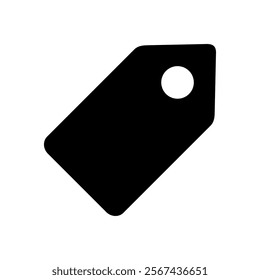 Tag silhouette icon. Vector image