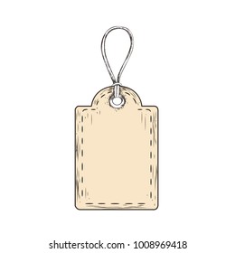 tag sketch vector illustration. label tag. tag