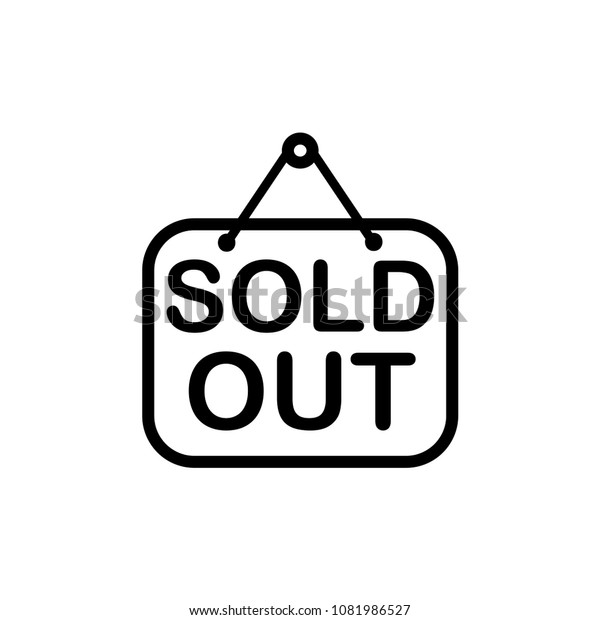 tag sold out vector template stock vector royalty free sold tag template