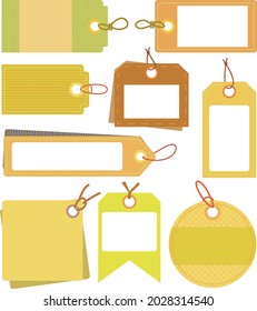 Tag sticky note set stationery title

