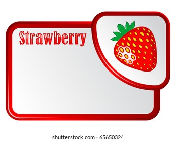 tag with strawberry