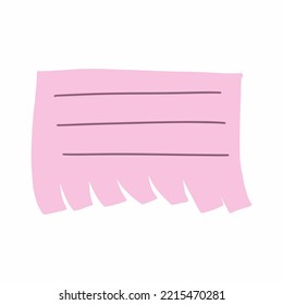 Tag in style of hand made. Space for text.