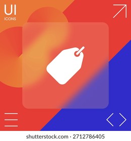 Icono del símbolo de la etiqueta, Elementos para su diseño