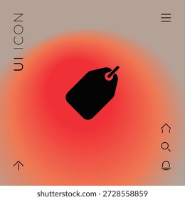 Icono del símbolo de la etiqueta, Elementos para su diseño