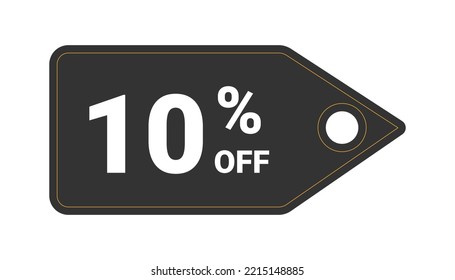 Tag With Ten Percent Discount.