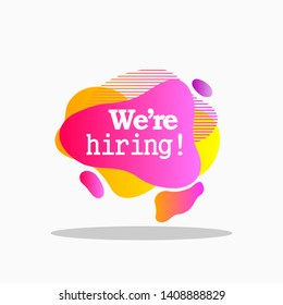 tag text in abstract fluid background, set landing, web page, label sticker with colorfull gradient