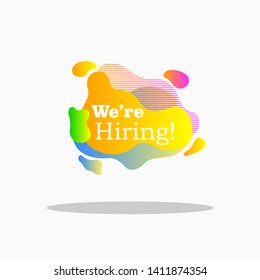 tag text in abstract fluid background, set landing, web page, label sticker with colorfull gradient