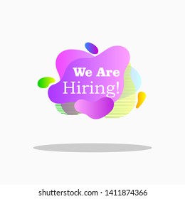 tag text in abstract fluid background, set landing, web page, label sticker with colorfull gradient