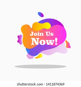 tag text in abstract fluid background, set landing, web page, label sticker with colorfull gradient