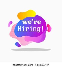 tag text in abstract fluid background, set landing, web page, label sticker with colorfull gradient