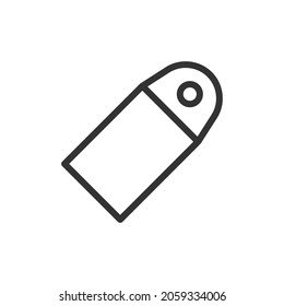 Tag thin line icon. Symbol in trendy outline style. Premium design for web and apps. Perfect for UI.