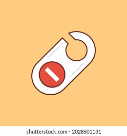 tag vector flat color icon