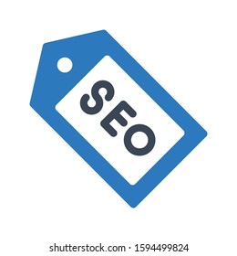 tag vector glyph color icon 