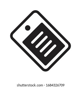 tag vector glyph flat icon 