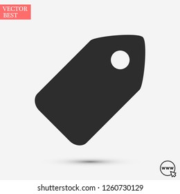 tag vector icon 10 eps