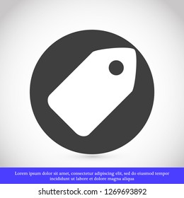 tag vector icon 10 eps