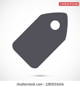 tag vector icon 10 eps