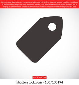 tag vector icon 10 eps