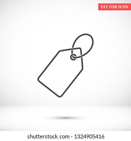 tag vector icon 10 eps