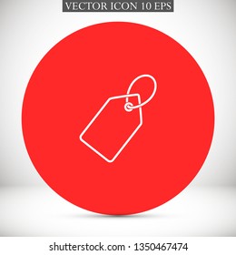 tag vector icon 10 eps