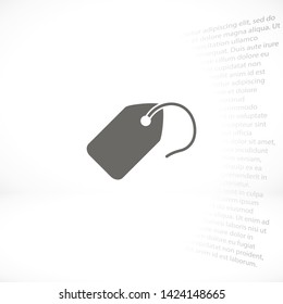 tag vector icon 10 eps , Lorem ipsum Flat design