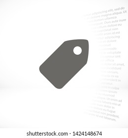 tag vector icon 10 eps , Lorem ipsum Flat design
