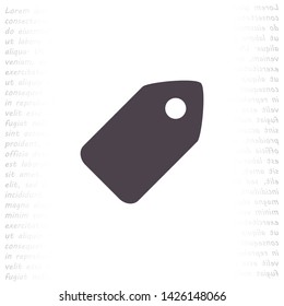 tag vector icon 10 eps , Lorem ipsum Flat design