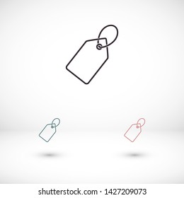 tag vector icon 10 eps , Lorem ipsum Flat design