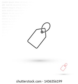 tag vector icon 10 eps , Lorem ipsum Flat design