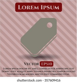 Tag vector icon