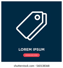 Tag vector icon