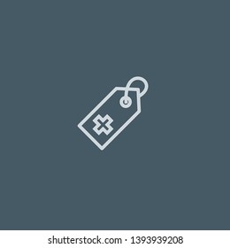 Tag vector icon. Tag concept stroke symbol design. Thin graphic elements vector illustration, outline pattern for your web site design, logo, UI. EPS 10.