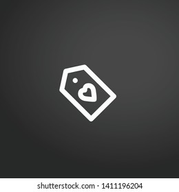 Tag vector icon. Tag concept stroke symbol design. Thin graphic elements vector illustration, outline pattern for your web site design, logo, UI. EPS 10.